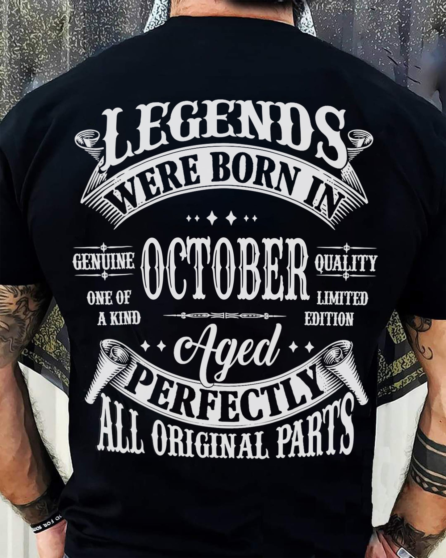 OCTOBER, LEGENDS WERE BORN IN OCTOBER-SNOW MALE10 (SKU08-37-10)