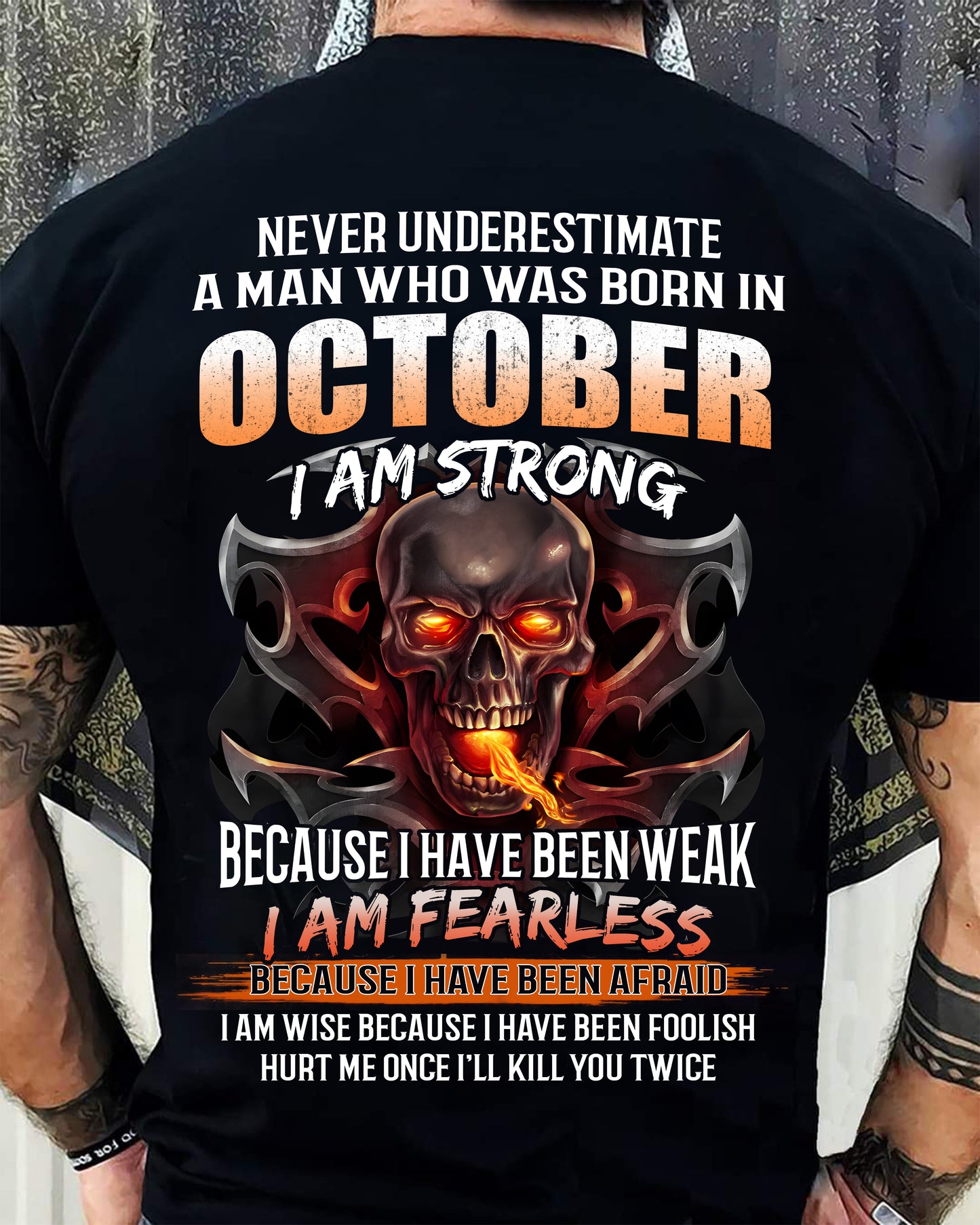 OCTOBER SHIRT, I AM FEARLESS – SNOW MALE10 (SKU2602-173-10)