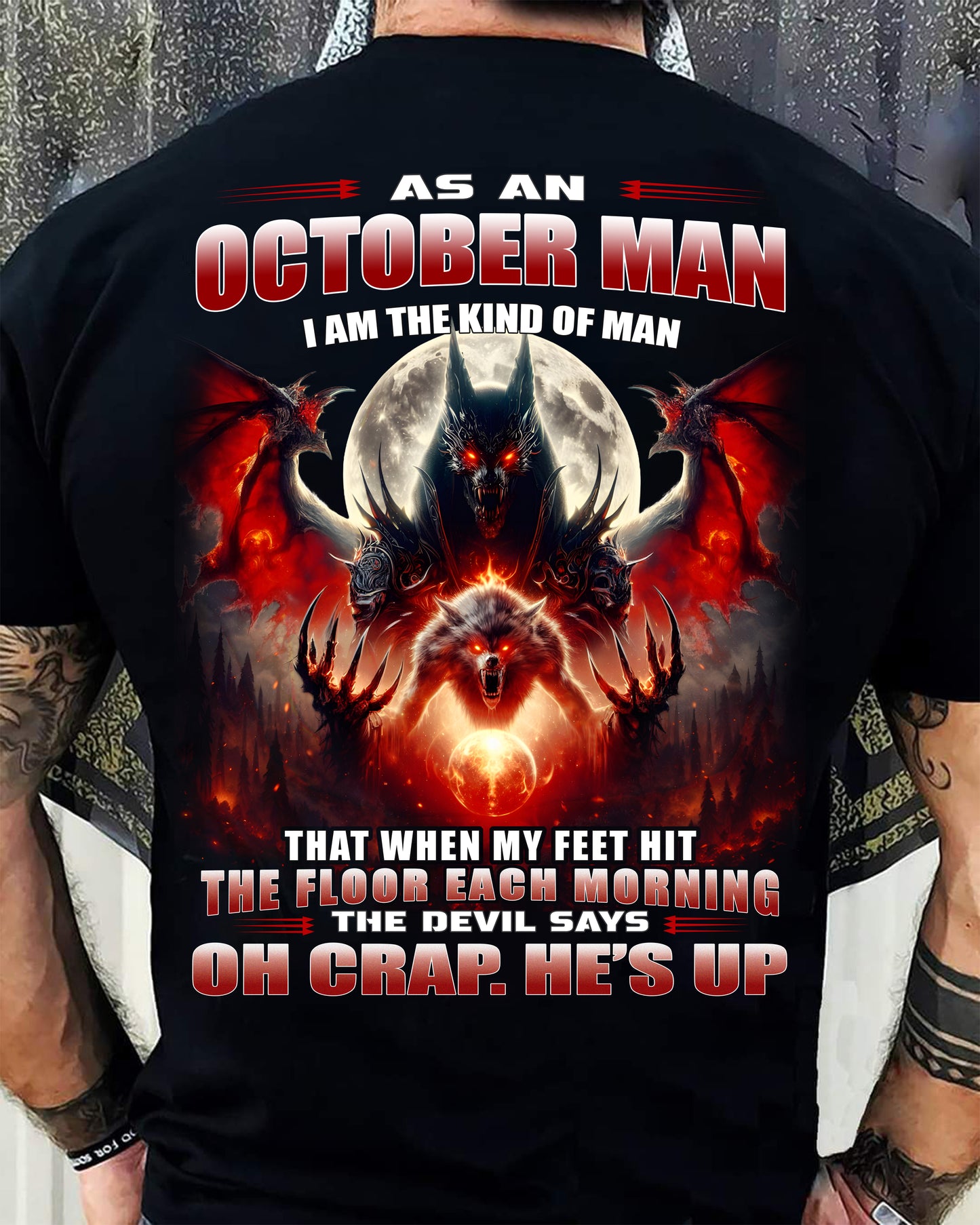 OCTOBER SHIRT, OH CRAP HE'S UP - MAN SNOW10 (SKU2604-94-10)