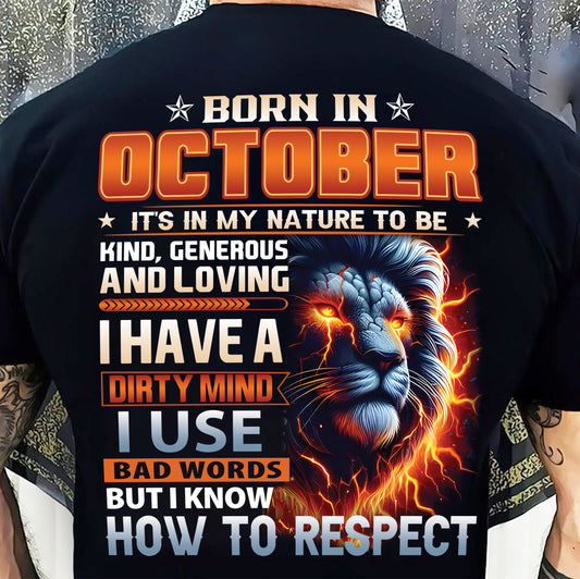 OCTOBER, I KNOW HOW TO RESPECT – SNOW MALE10 (SKU08-84-10)