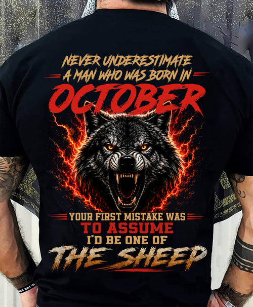 OCTOBER SHIRT, DON'T ASSUME I'D BE ONE OF THE SHEEP - SNOW MALE10 (SKU2608-497-10)
