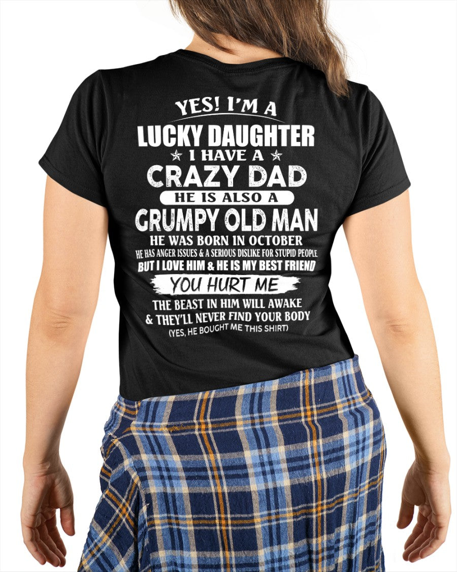 October - Awesome Grumpy Old Dad - Special gift for your daughter From Dad - SNOW10 (SKU10-50-10)