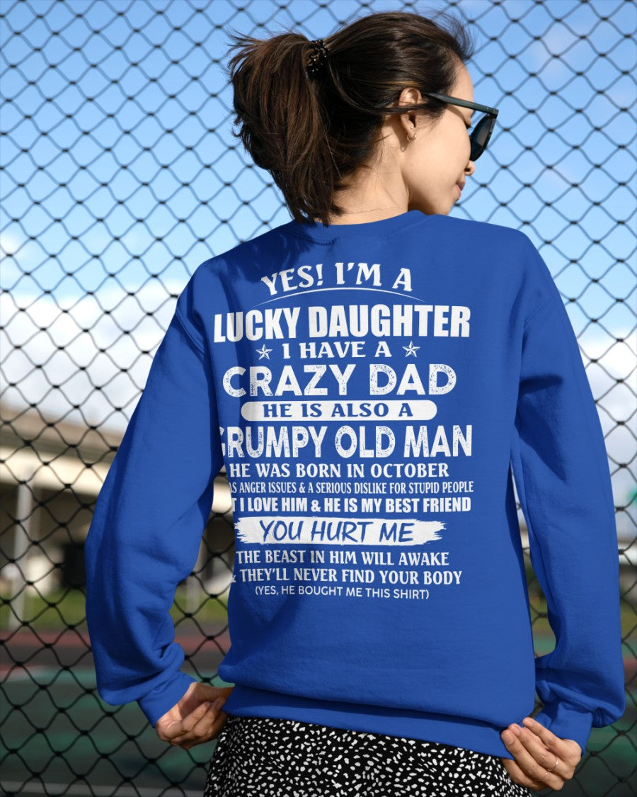 October - Awesome Grumpy Old Dad - Special gift for your daughter From Dad - SNOW10 (SKU10-50-10)