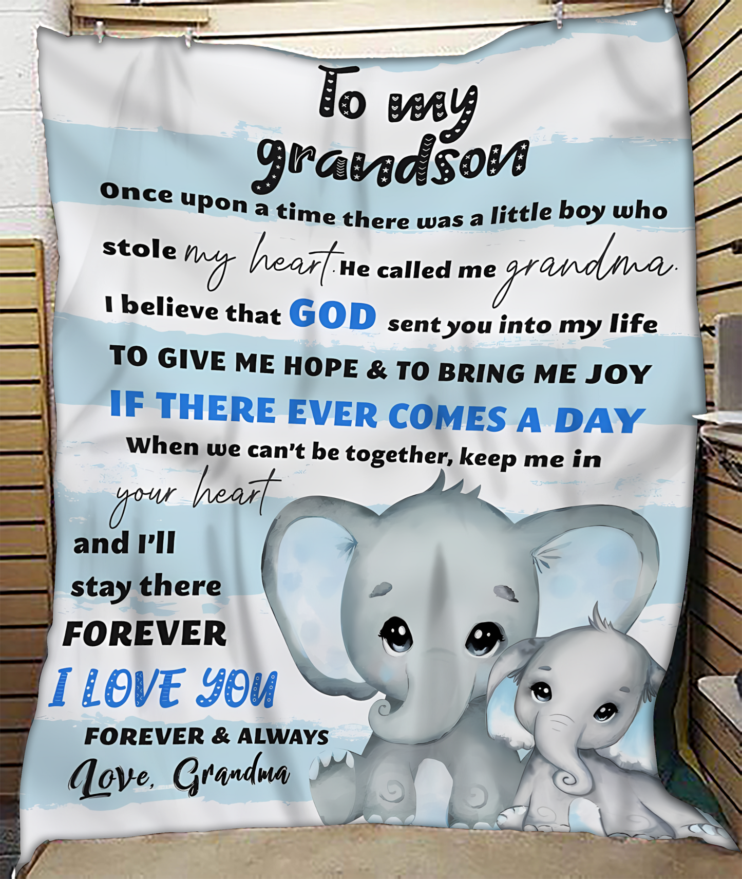 Special Gift For Your Grandson Blanket - From Grandma