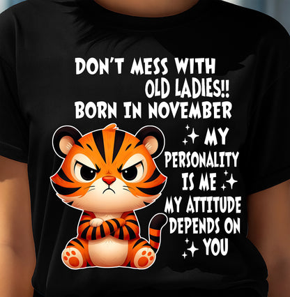 NOVEMBER SHIRT, MY ATTITUDE DEPENDS ON YOU - FMA SNOW11 (SKU2604-60-11)