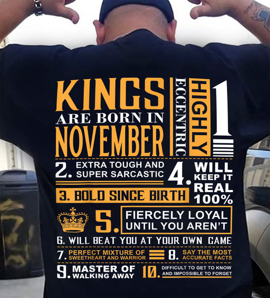 NOVEMBER, KINGS ARE BORN IN NOVEMBER – SNOW MALE11 (SKU2602-51-11)