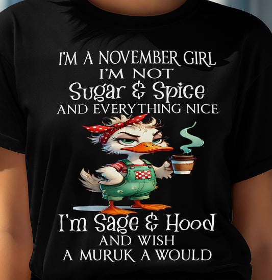 NOVEMBER SHIRT, I’M NOT SUGAR & SPICE - SNOW MALE11 (SKU2603-44-11)