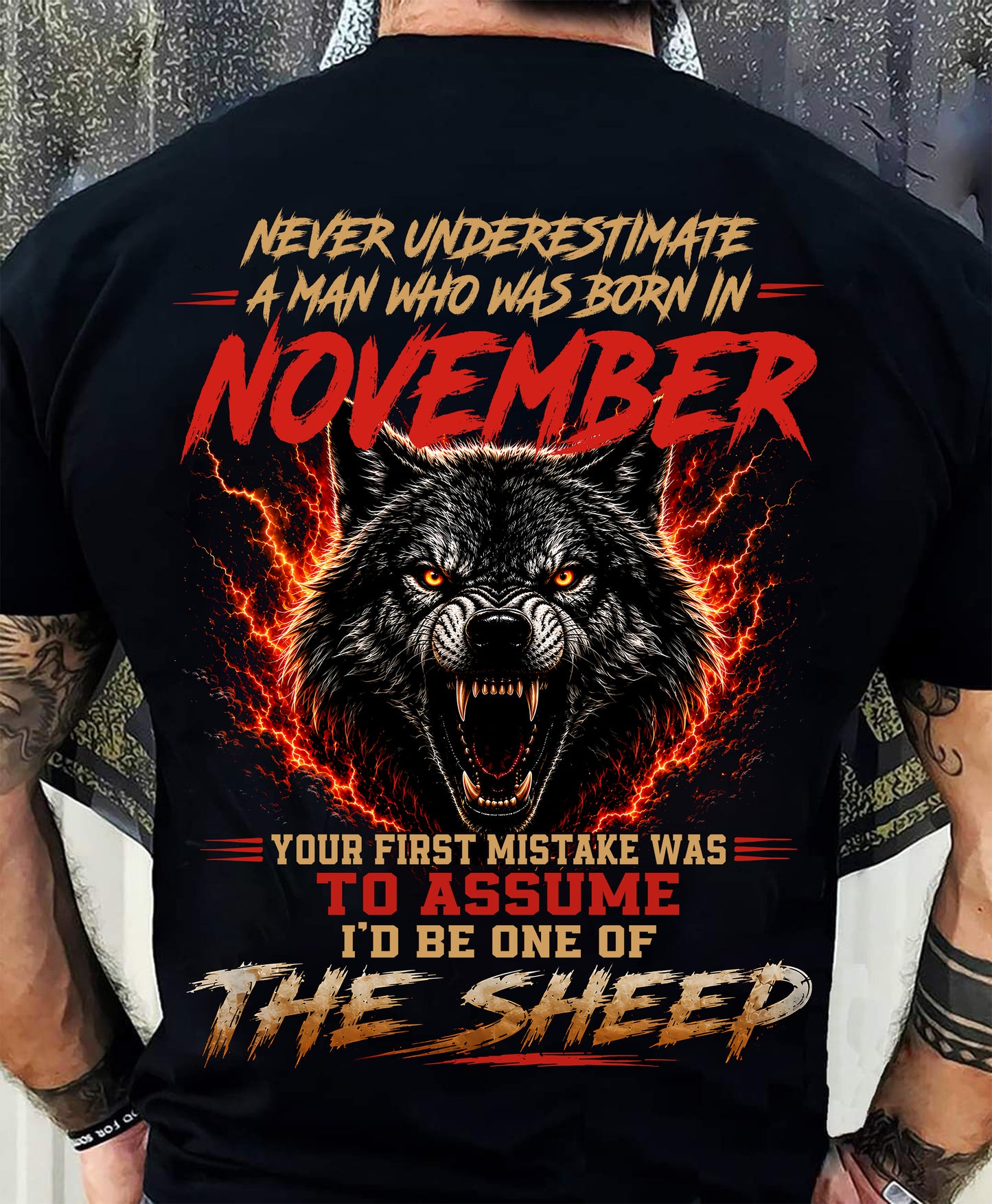 NOVEMBER SHIRT, DON'T ASSUME I'D BE ONE OF THE SHEEP - SNOW MALE11 (SKU2608-497-11)