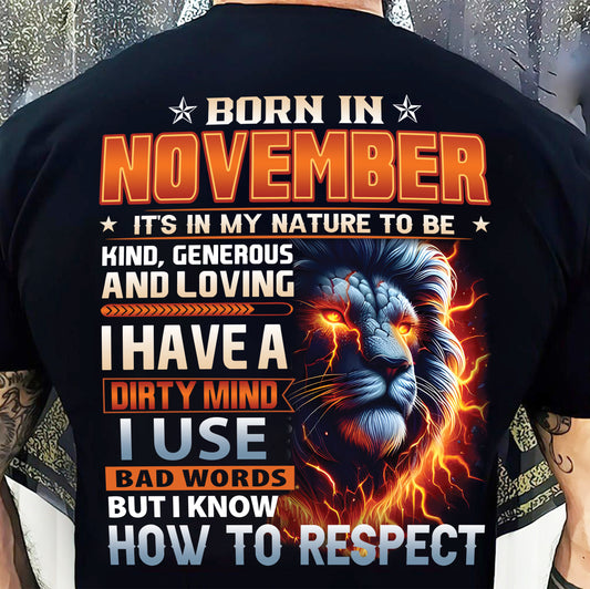 NOVEMBER, I KNOW HOW TO RESPECT – SNOW MALE11 (SKU08-84-11)