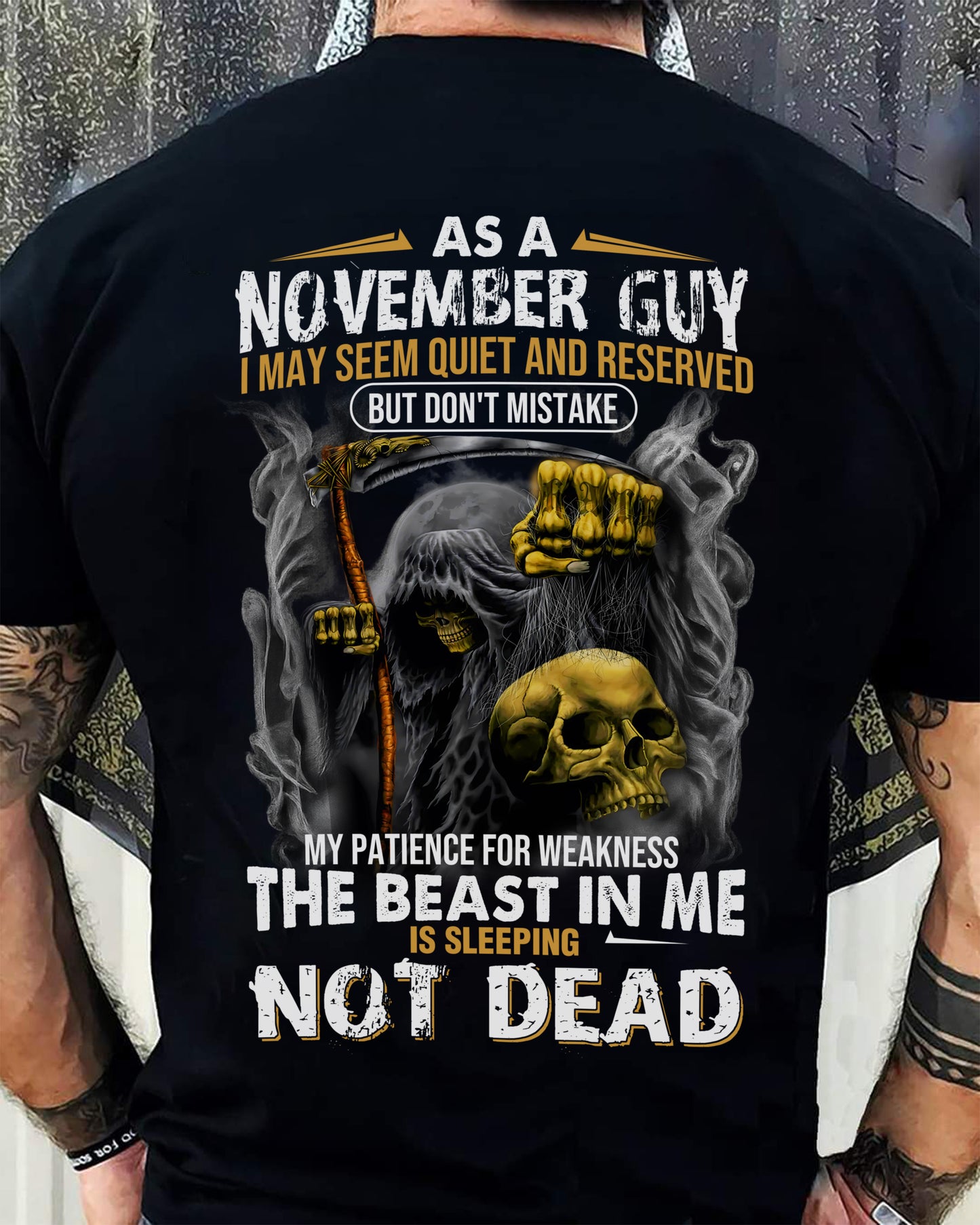 NOVEMBER, I MAY SEEM QUIET AND RESERVED BUT DON’T MISTAKE – SNOW MALE11 (SKU08-82-11)