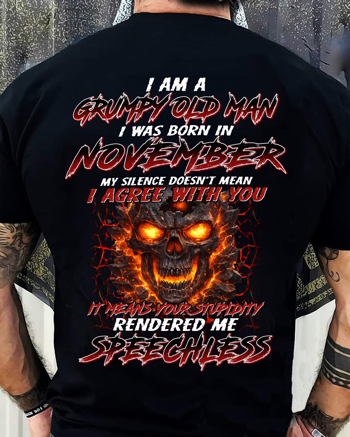NOVEMBER, MY SILENCE DOESN’T MEAN I AGREE WITH YOU – SNOW MALE11 (SKU26T-01232-11)