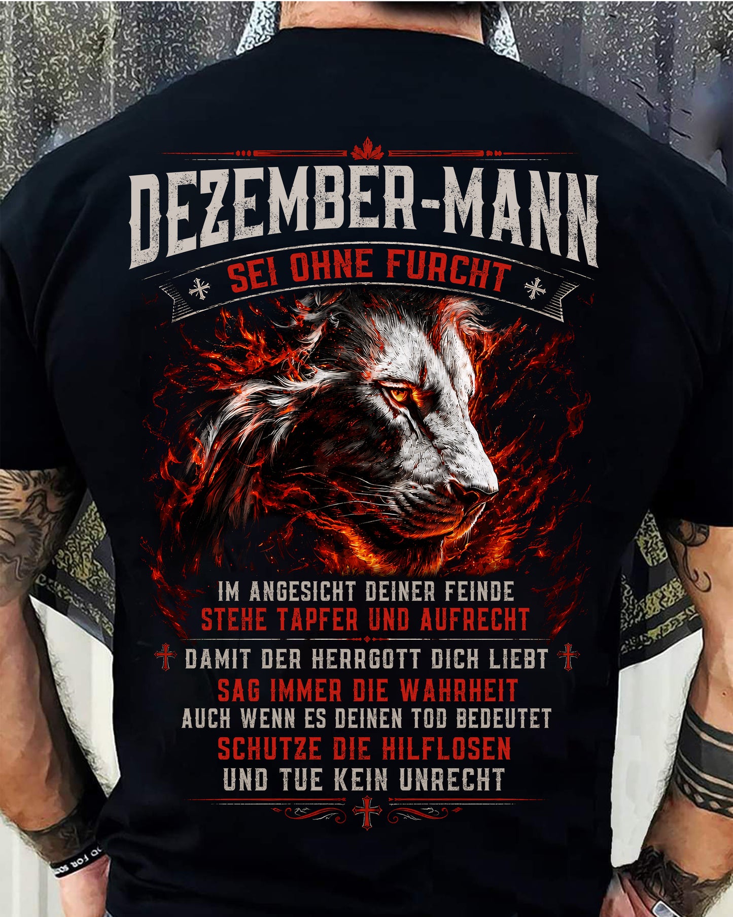 DEZEMBER, SEI OHNE FURCHT IM ANGESICHT DEINER FEINDE - SNOW GER12 (SKU2605-362-12)