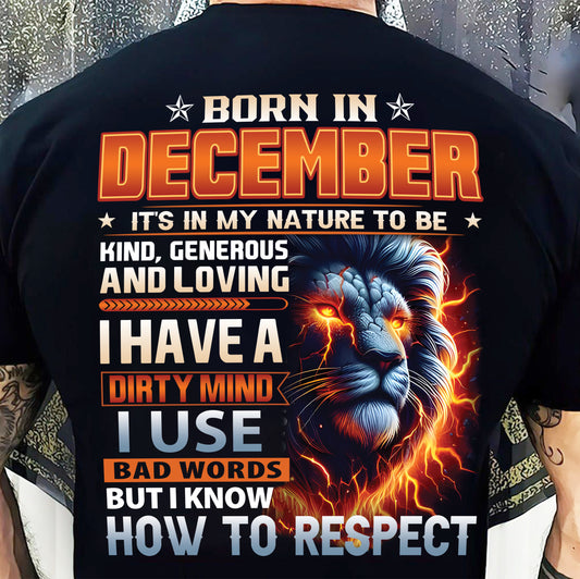 DECEMBER, I KNOW HOW TO RESPECT – SNOW MALE12 (SKU08-84-12)