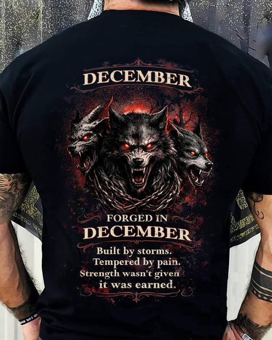 DECEMBER SHIRT, Strength wasn't given it was earned – SNOW MALE12 (SKU2602-164-12)