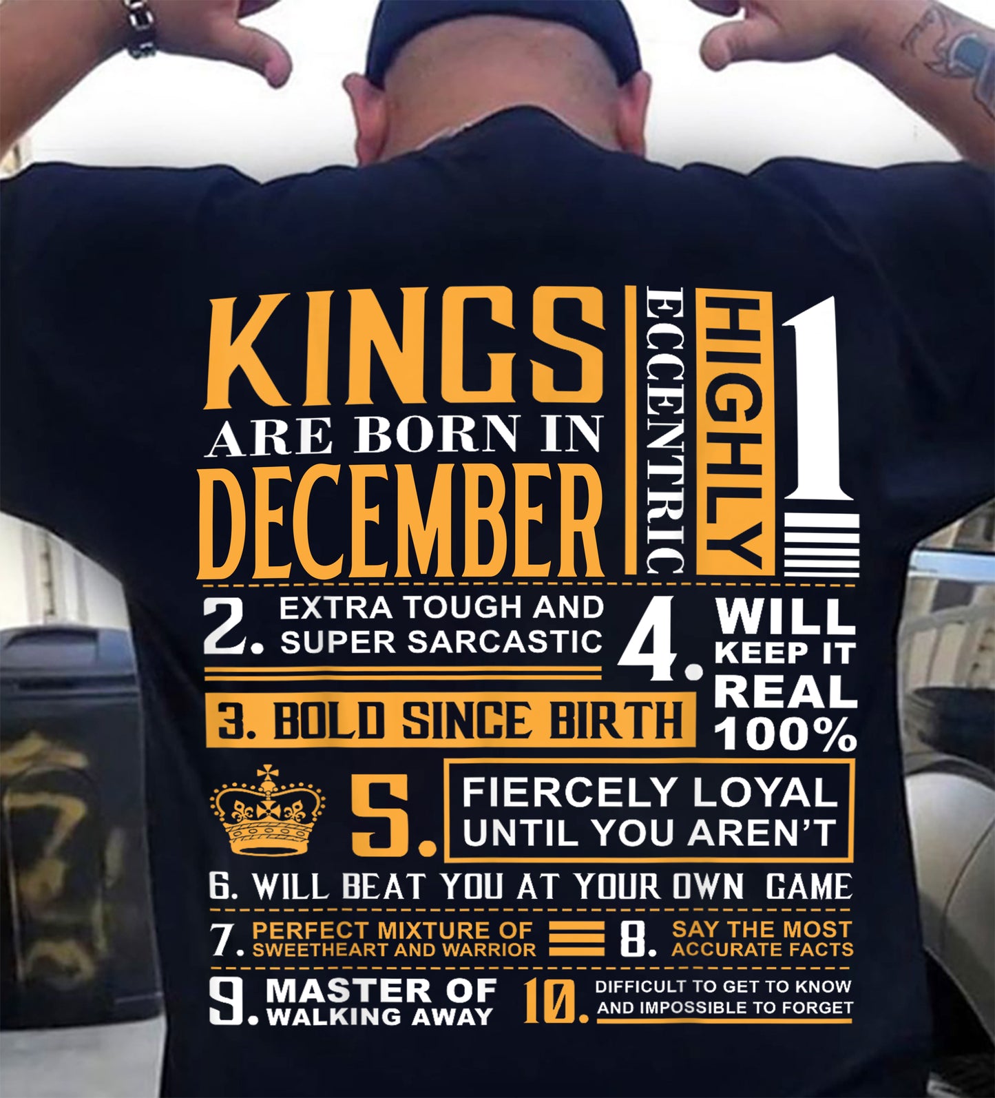 DECEMBER, KINGS ARE BORN IN DECEMBER – SNOW MALE12 (SKU2602-51-12)