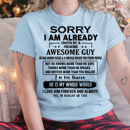 Awesome Guy - Perfect gift for your girlfriend or wife from husband - SNOW00 (SKUT08-11-00)