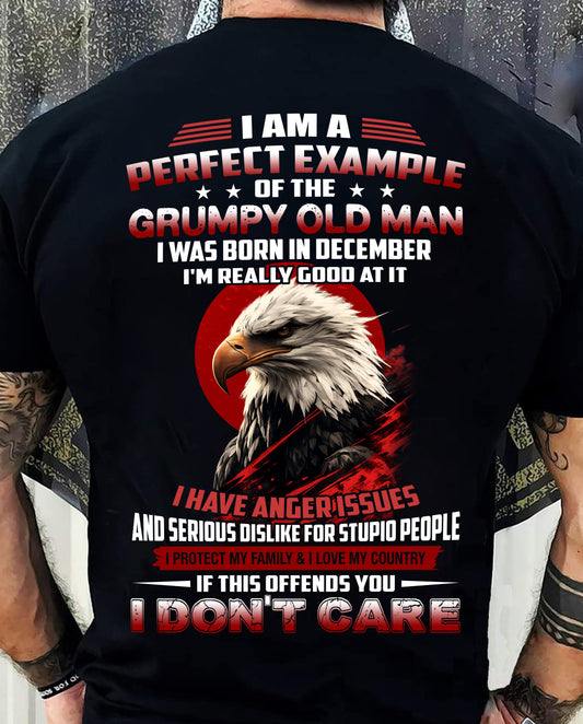 DECEMBER SHIRT, I PROTECT MY FAMILY & I LOVE MY COUNTRY - SNOWMALE12 (SKU26T-01299-12)