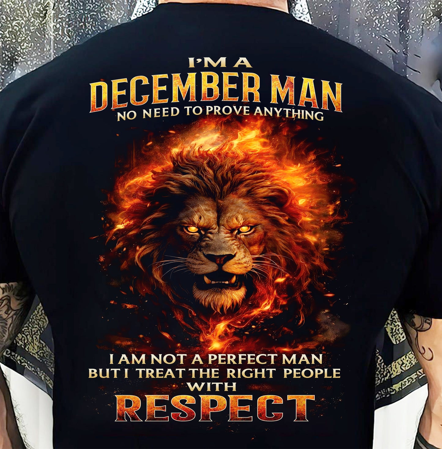 DECEMBER, NO NEED TO PROVE ANYTHING I AM NOT A PERFECT MAN - SNOW MALE12 (SKU26T-0177-12)