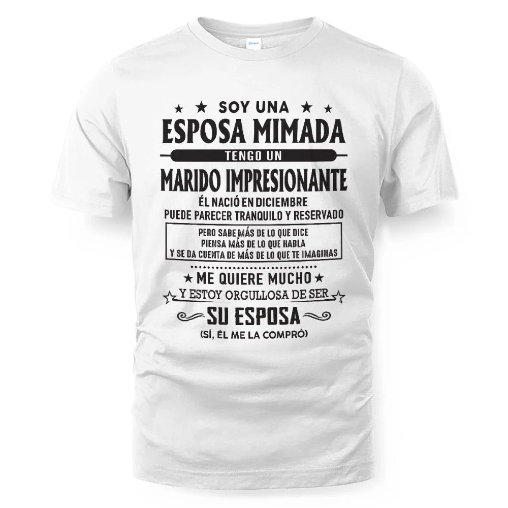 Diciembre – Esposo increíble nacido en diciembre – Regalo especial para tu esposa – SNOW12 (SKU03-11-12)
