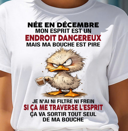 DÉCEMBRE SHIRT JE N'AI NI FILTRE NI FREIN - SNOW12 (SKU2605-146-12)
