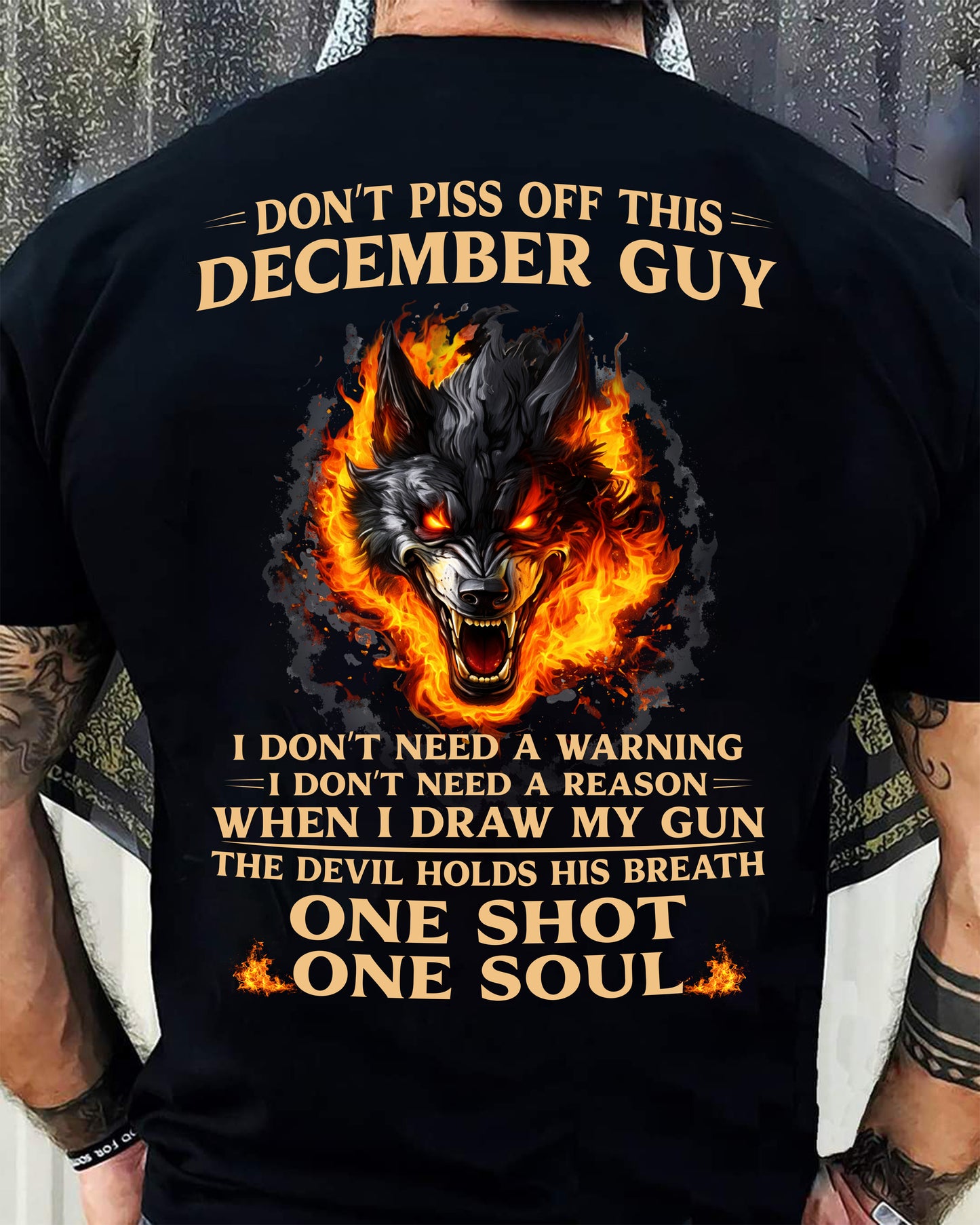 DECEMBER SHIRT, I DON’T NEED A WARNING - SNOWMALE12 (SKU2604-120-12)