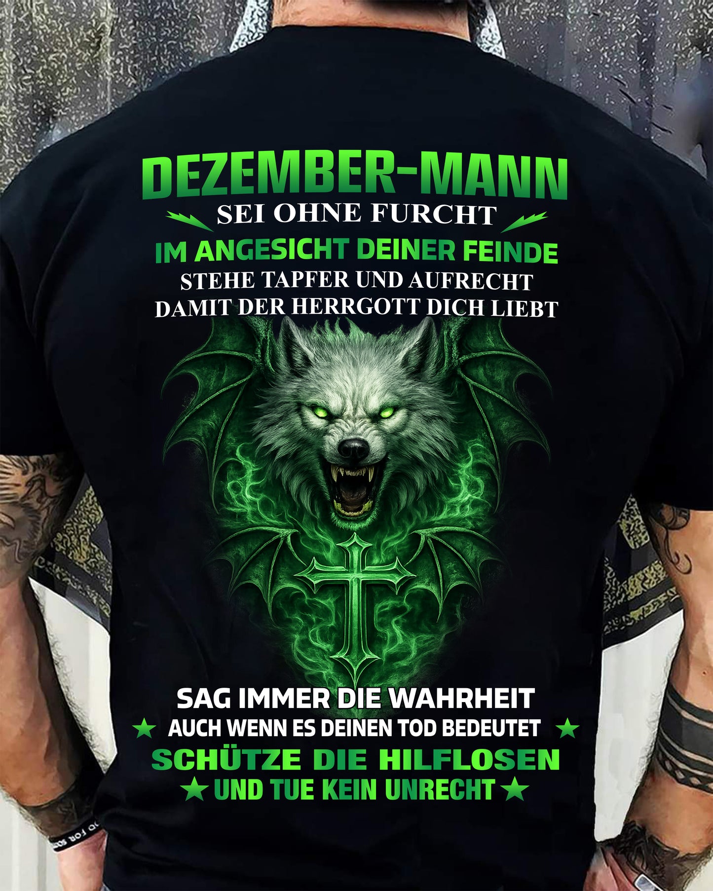 DEZEMBER, SEI OHNE FURCHT IM ANGESICHT DEINER FEINDE - SNOWMALE12 (SKU2605-356-12)