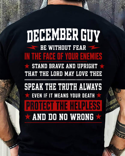 DECEMBER SHIRT, STAND BRAVE AND UPRIGHT - SNOW MALE12 (SKU2608-44-12)