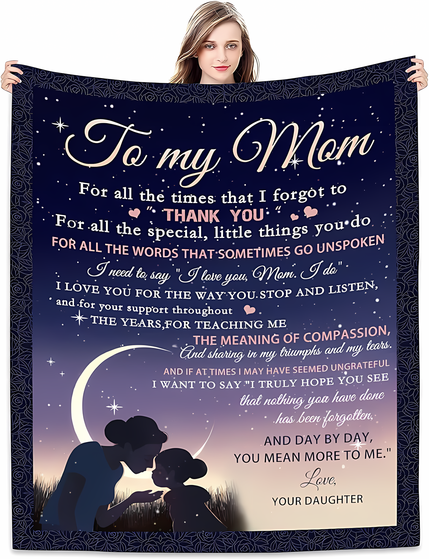 Special Gift For Your Mom Blanket - From Daughter