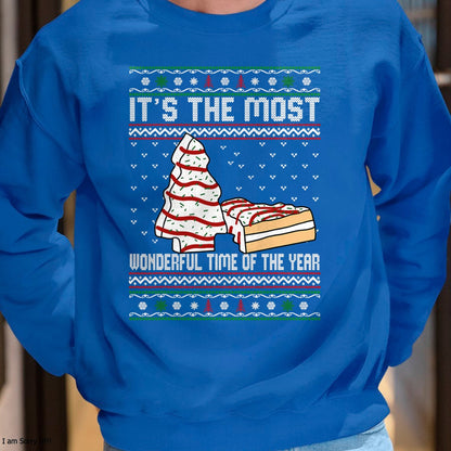 Its The Most Wonderful Time Of The Year Christmas tree cake T-Shirt - Christmas Unisex T-Shirt/Hoodie/Sweatshirt - SNOW00