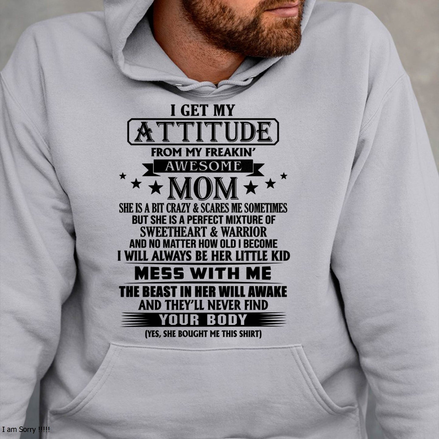 I WILL ALWAYS BE HER LITTLE BOY - GIFT T SHIRT FROM MOM TO SON - SNOW00 (SKU2603-159-00)