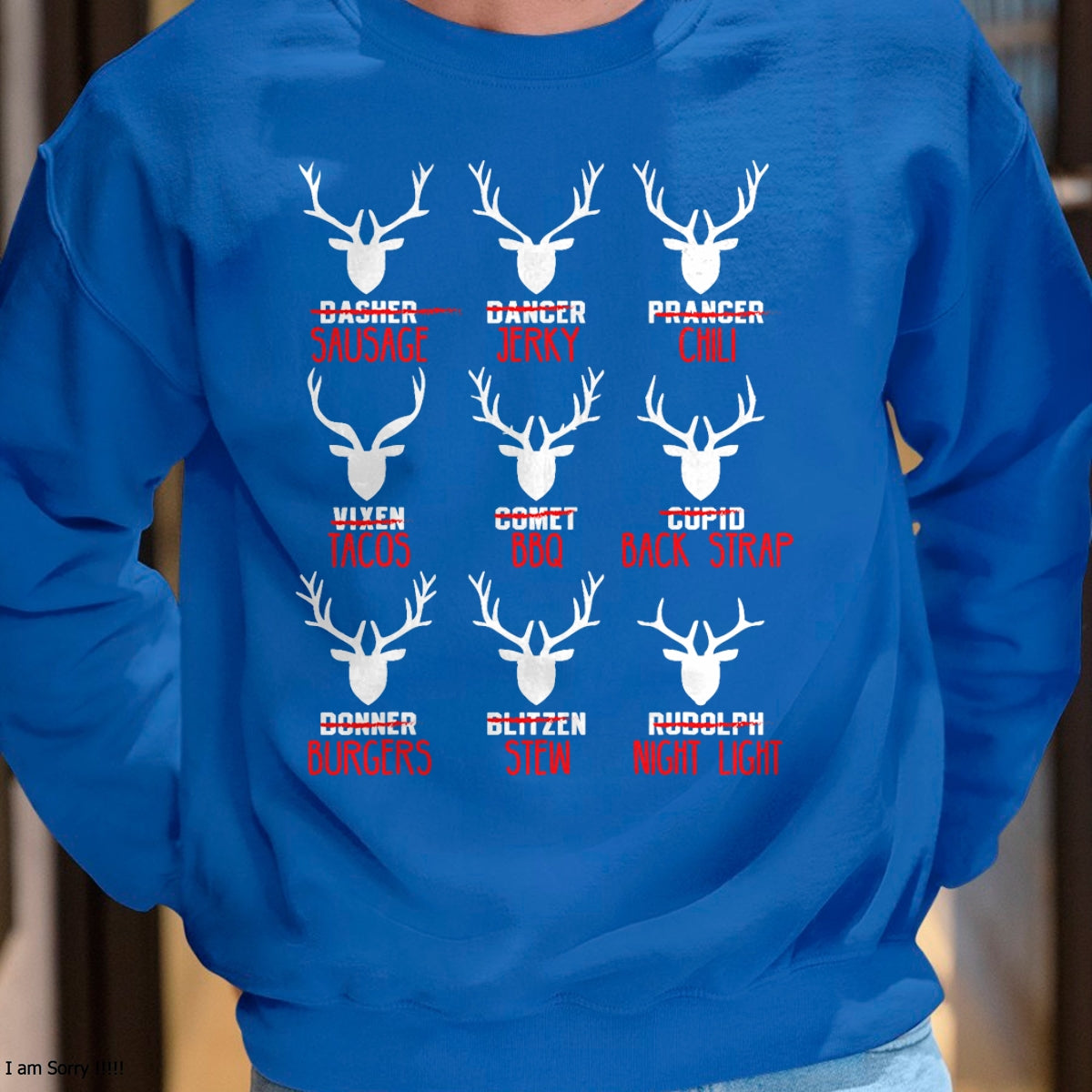 Funny Christmas Deer Hunters All of Santa's Reindeer design T-Shirt - Christmas Unisex T-Shirt/Hoodie/Sweatshirt - SNOW00