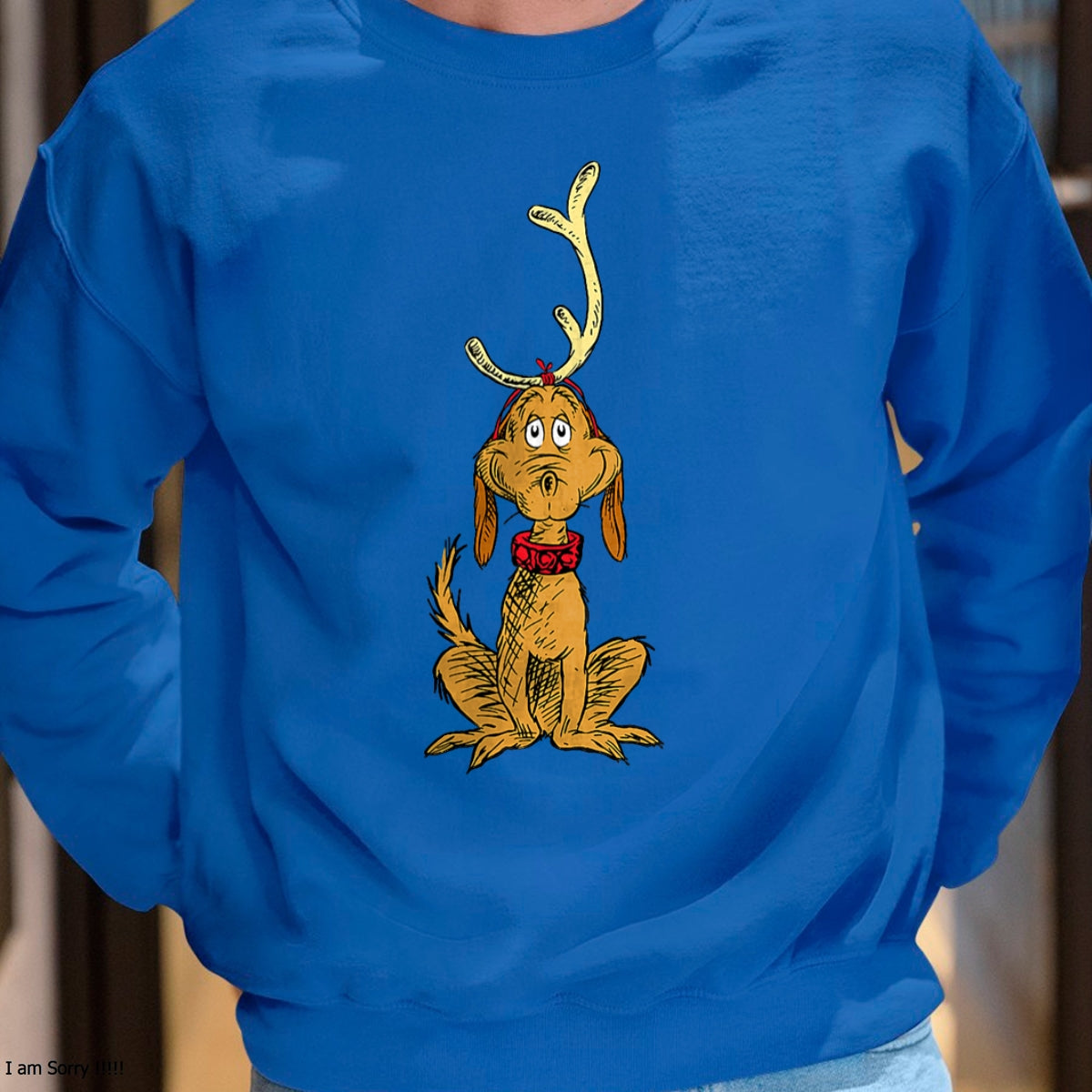 Dr. Seuss mens Classic Dr Seuss Reindeer Max T shirt, Black, Small US - Christmas Unisex T-Shirt/Hoodie/Sweatshirt - SNOW00