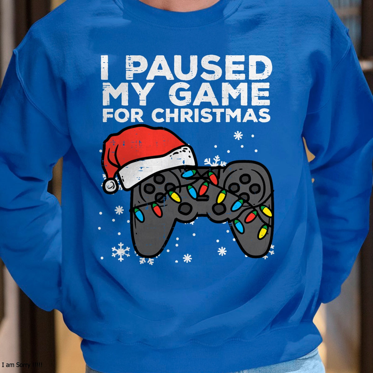 Paused My Game Christmas Gamer Xmas Men Boys Kids Youth Teen T-Shirt - Christmas Unisex T-Shirt/Hoodie/Sweatshirt - SNOW00