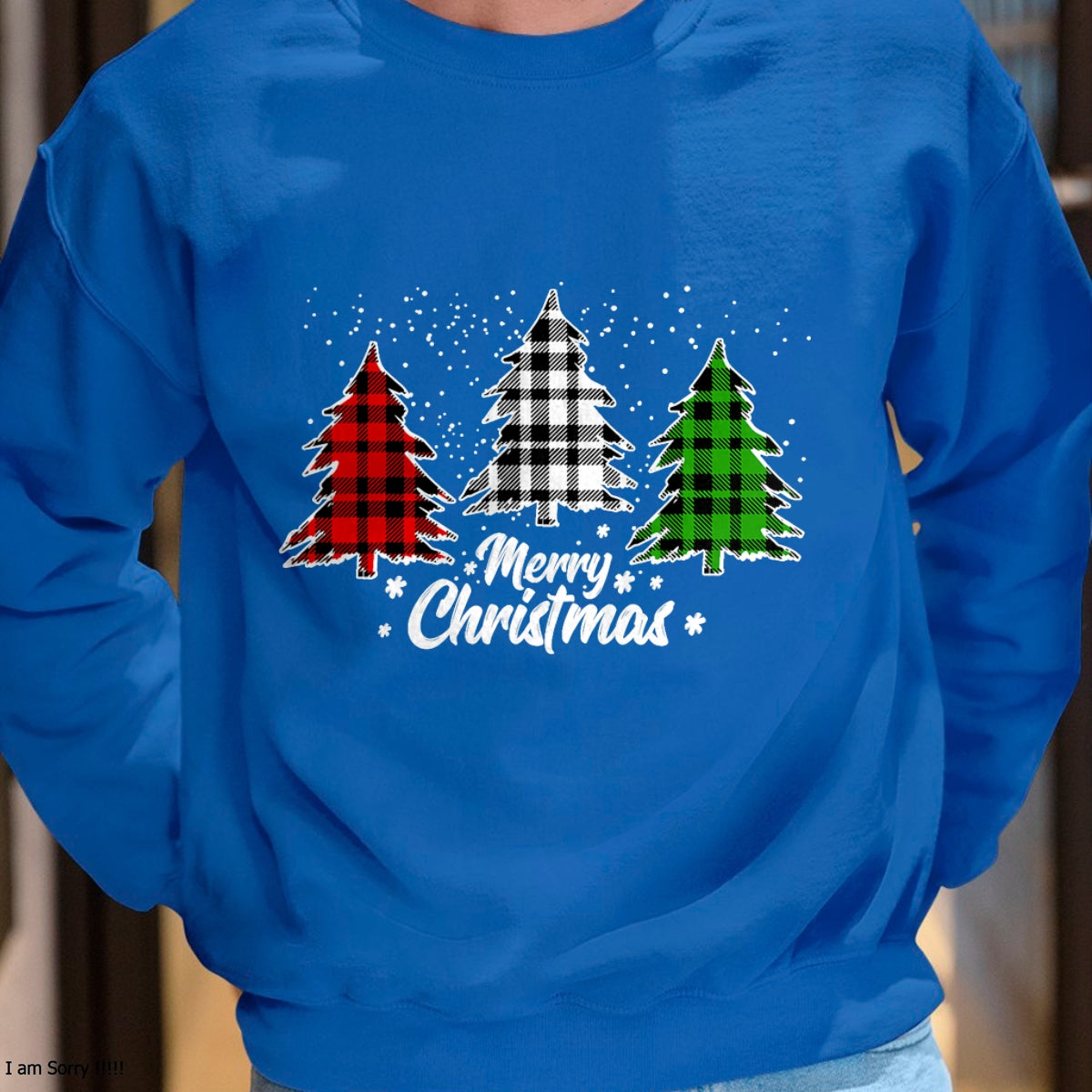Merry Christmas Tree Xmas Buffalo Plaid Red White Green T-Shirt - Christmas Unisex T-Shirt/Hoodie/Sweatshirt - SNOW00