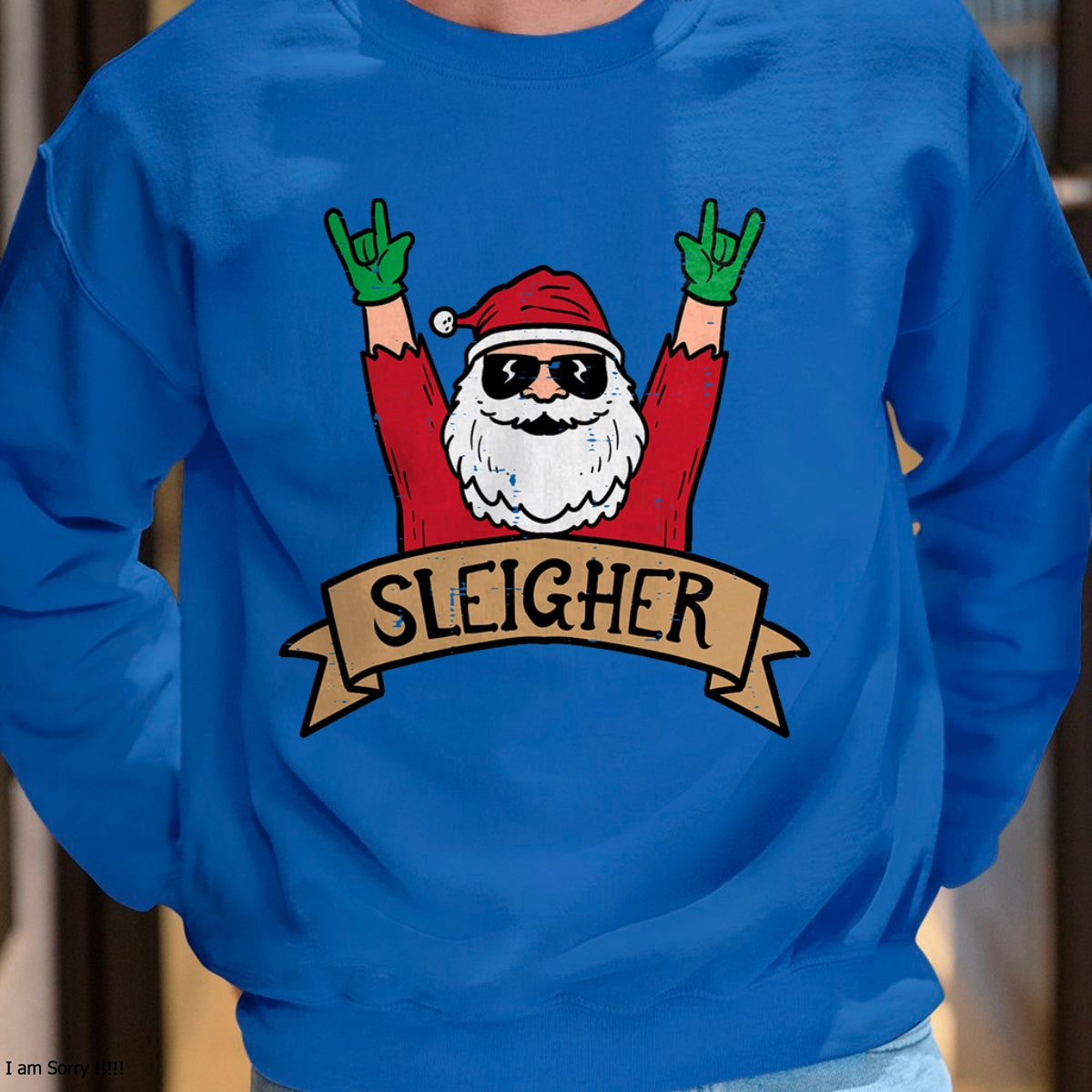 Christmas Sleigher Santa Rock Xmas Rocker Men Women Kids Boy T-Shirt - Christmas Unisex T-Shirt/Hoodie/Sweatshirt - SNOW00
