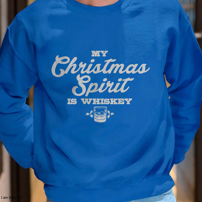 Funny Christmas Drinking Shirt Whiskey Liquor Drinker Saying T-Shirt - Christmas Unisex T-Shirt/Hoodie/Sweatshirt - SNOW00