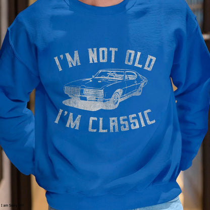 I'm Not Old I'm Classic Funny Car Graphic - Mens & Womens Short Sleeve T-Shirt - Christmas Unisex T-Shirt/Hoodie/Sweatshirt - SNOW00