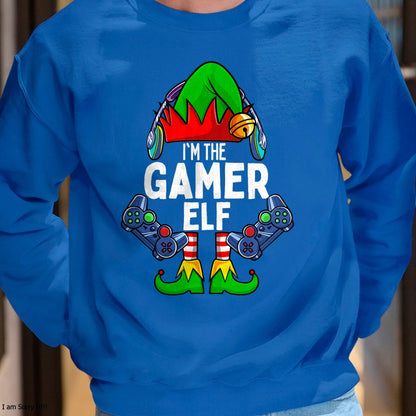 Gamer Elf Matching Family Christmas T-Shirt - Christmas Unisex T-Shirt/Hoodie/Sweatshirt - SNOW00