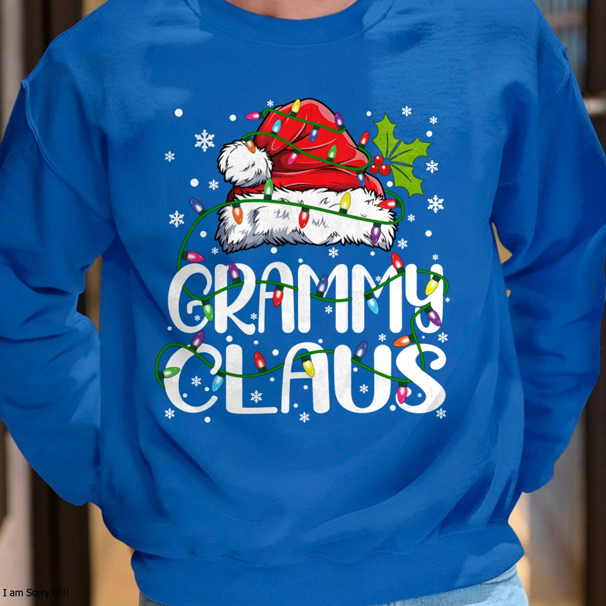 Grammy Claus Shirt Christmas Lights Pajama Family Matching Long Sleeve T-Shirt - Christmas Unisex T-Shirt/Hoodie/Sweatshirt - SNOW00