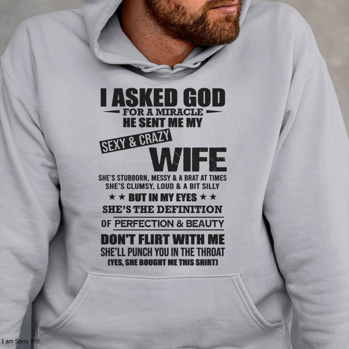 00, SHE’S THE DEFINITION OF PERFECTION & BEAUTY – GIFT T SHIRT FROM WIFE FOR HUSBAND – SNOW MALE00 (SKU26T-01214-00)
