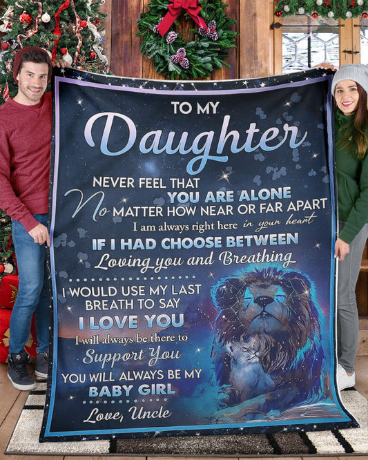 Special Gift For Your Daughter Blanket - From Uncle