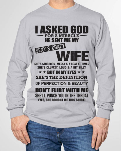 00, SHE’S THE DEFINITION OF PERFECTION & BEAUTY – GIFT T SHIRT FROM WIFE FOR HUSBAND – SNOW MALE00 (SKU26T-01214-00)