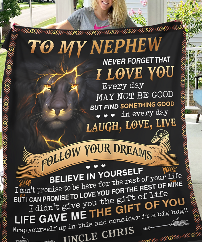 Special Gift For Your Nephew Blanket - From Uncle