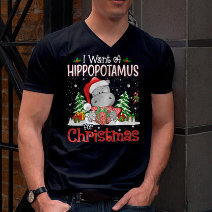 I Want A Hippopotamus For Christmas Xmas Hippo for Kid Women T-Shirt - Christmas Unisex T-Shirt/Hoodie/Sweatshirt - SNOW00