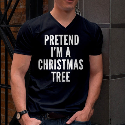 Funny Pretend Im A Christmas Tree Adult Christmas Costume T-Shirt - Christmas Unisex T-Shirt/Hoodie/Sweatshirt - SNOW00