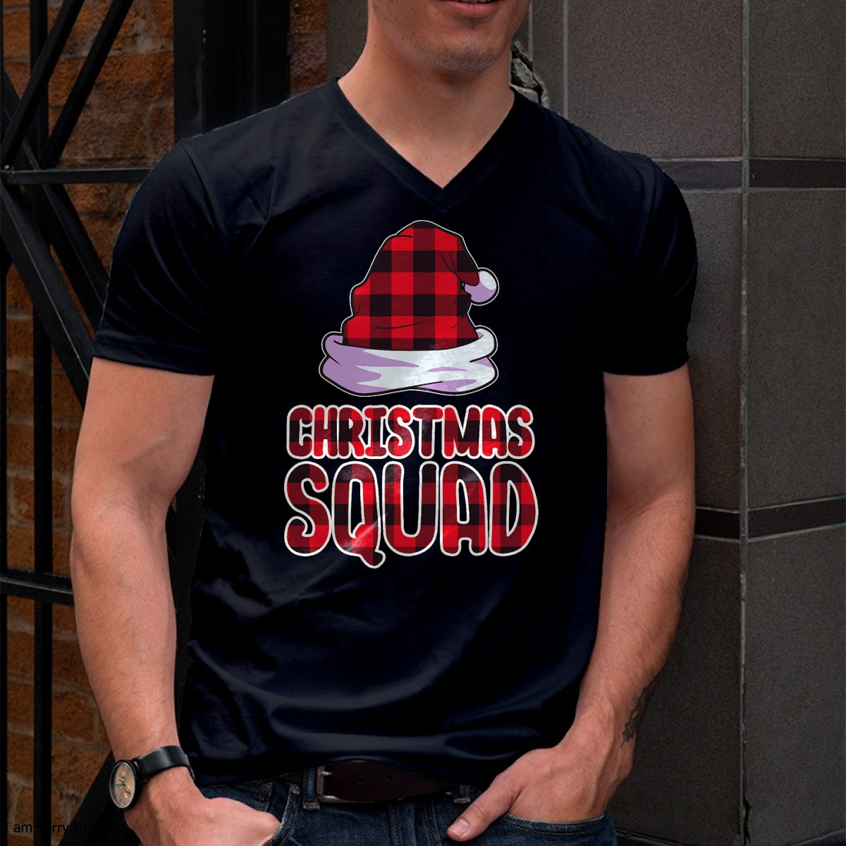 Christmas Squad Family Group Matching Christmas Party Pajama T-Shirt - Christmas Unisex T-Shirt/Hoodie/Sweatshirt - SNOW00