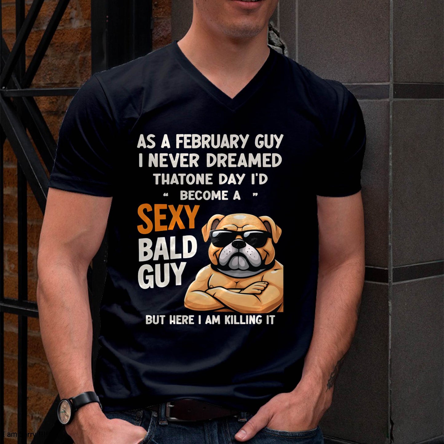 FEBRUARY SHIRT FOR A SEXY BALD MAN - SNOW02 (SKU2603-281-02)