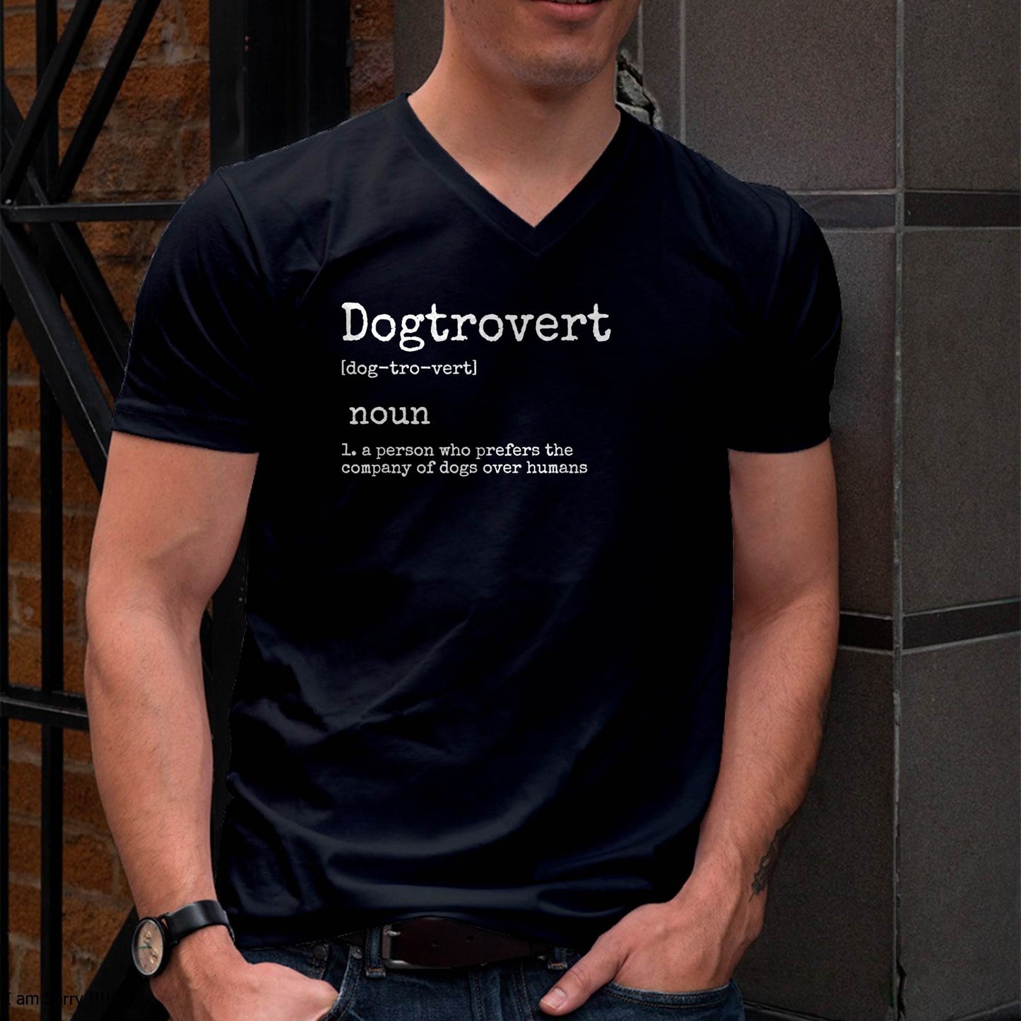 Dogtrovert Definition, Funny Dog Shirts for Women Men, Dog T-Shirt
