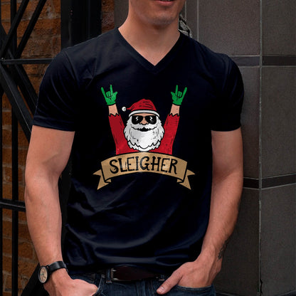 Christmas Sleigher Santa Rock Xmas Rocker Men Women Kids Boy T-Shirt - Christmas Unisex T-Shirt/Hoodie/Sweatshirt - SNOW00