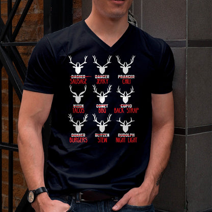 Funny Christmas Deer Hunters All of Santa's Reindeer design T-Shirt - Christmas Unisex T-Shirt/Hoodie/Sweatshirt - SNOW00